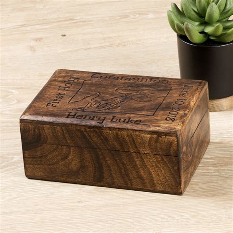 first communion engraved metal box|first communion wooden box.